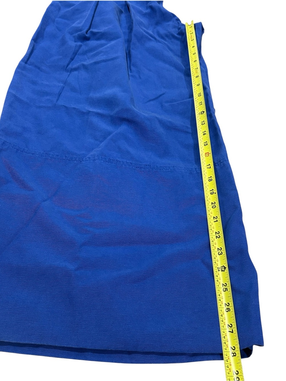 FARM Rio Wide Leg Tailored Blue Pant Size Small Belted Trousers High Rise - Picture 15 of 16